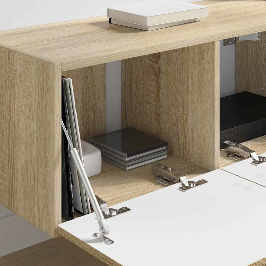 Meuble TV mural Sonoma 78,5 x 31 x 29,5 cm Bois d'ingénierie - 4