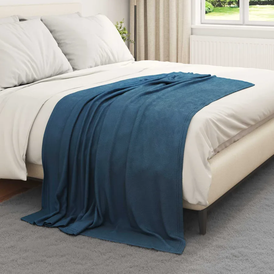 Couvertures à jeter 24 pcs Bleu marine 170 x 130 cm Toison - 3