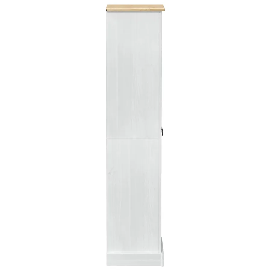 Armoires avec tiroir Blanc 55 x 38 x 170 cm Pin massif - 5
