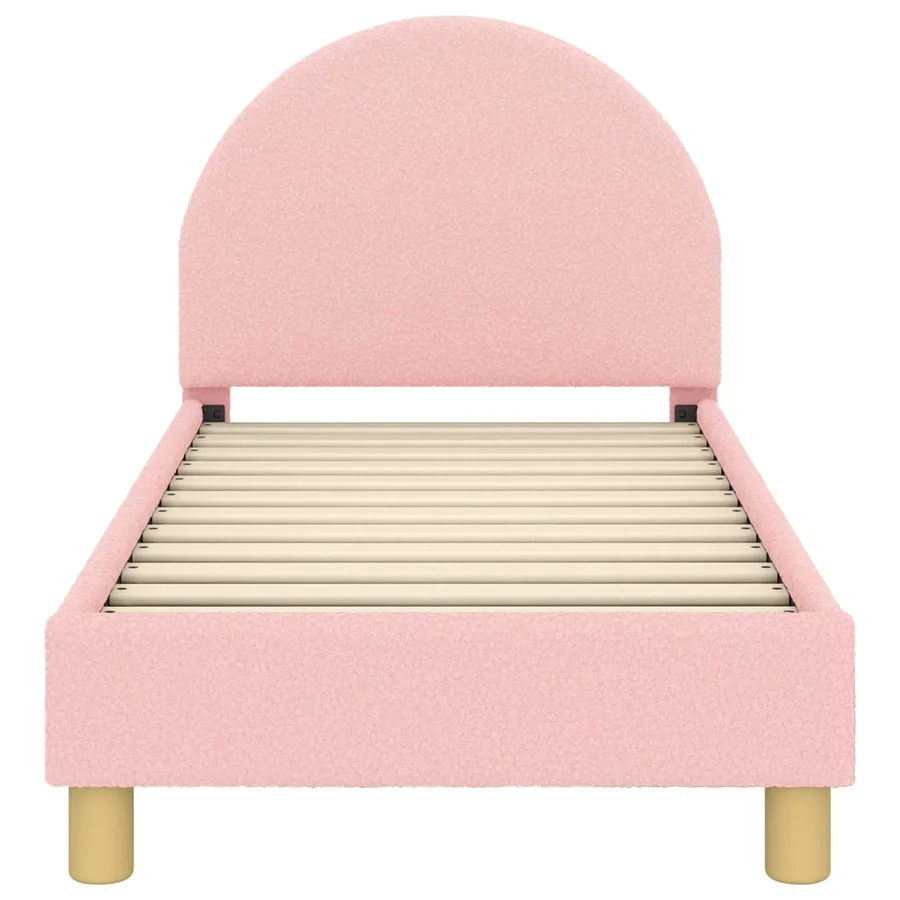 Cadre de lit pour tout-petit avec tête de lit Rose 70 x 140 cm - 4