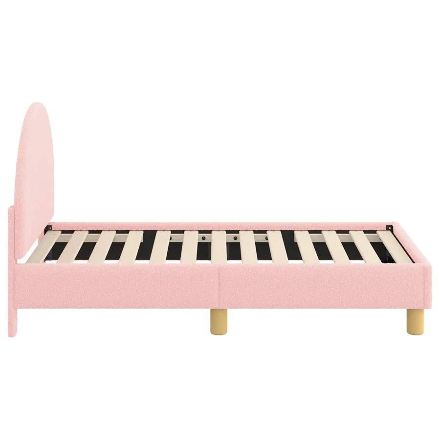 Cadre de lit pour tout-petit avec tête de lit Rose 70 x 140 cm - 5