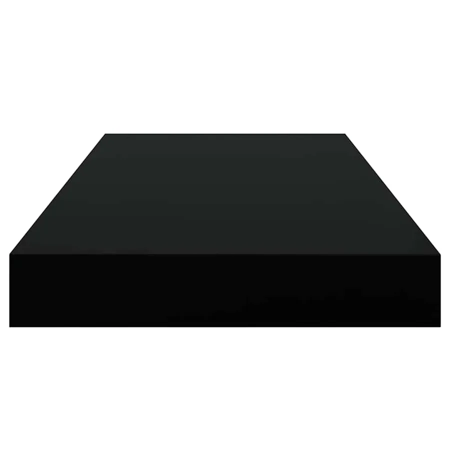 Étagères murales flottantes 2 pcs noir 50x23,5x3,8 cm MDF - 8