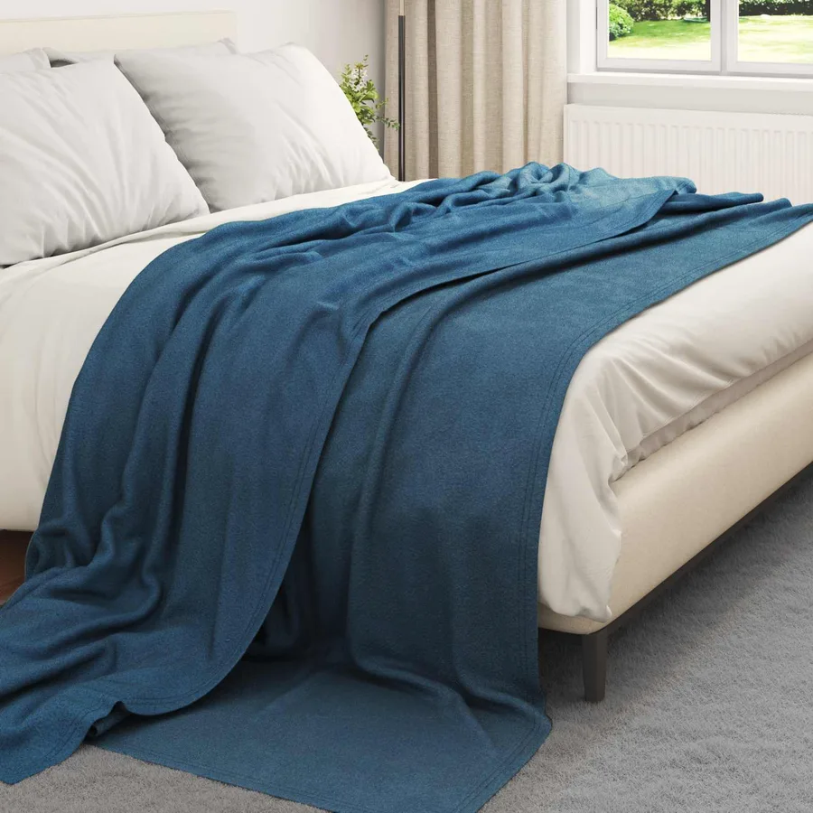 Couvertures à jeter 24 pcs Bleu marine 240 x 220 cm Toison - 3