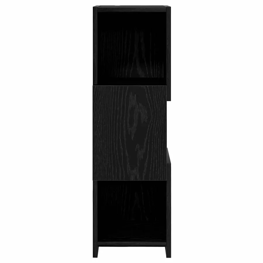 Meuble d'angle Chêne noir 25,5x25x80cm Bois d'ingénierie - 6