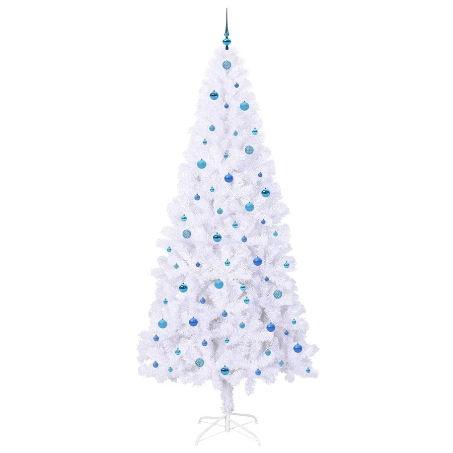 Sapin de Noël artificiel avec 300 LED Blanc 240 cm PVC et Acier - 4