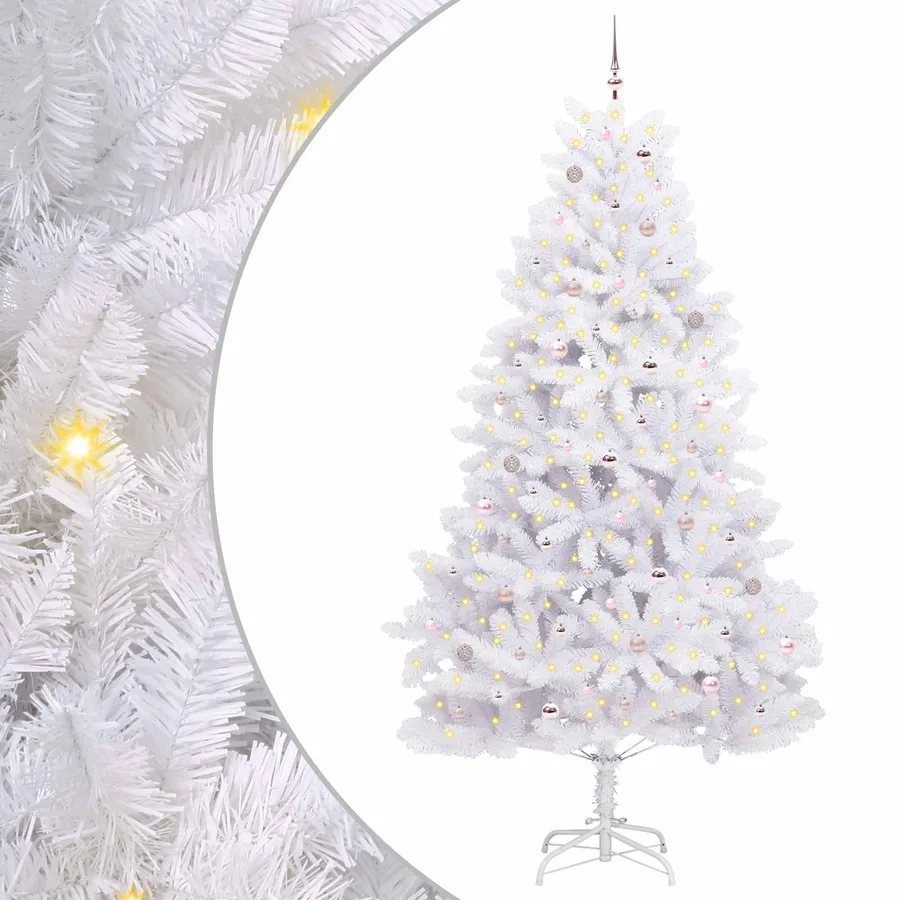 Sapin de Noël Artificiel à Branches Articulées Blanc 270 cm - 2