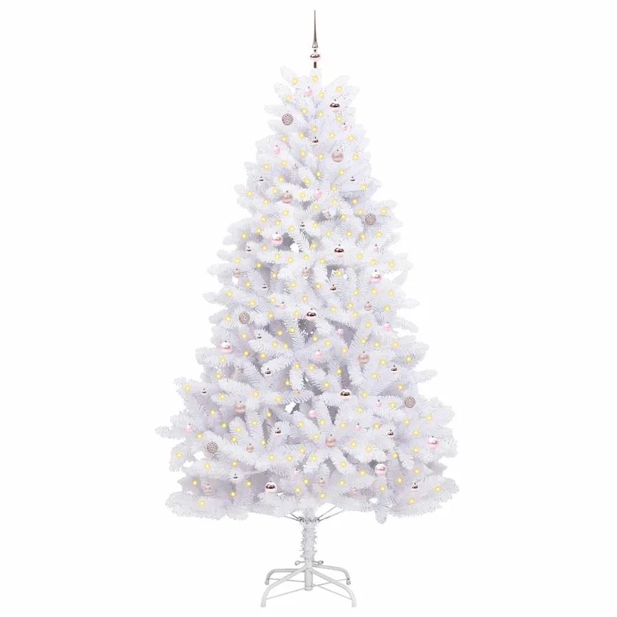 Sapin de Noël Artificiel à Branches Articulées Blanc 270 cm - 3