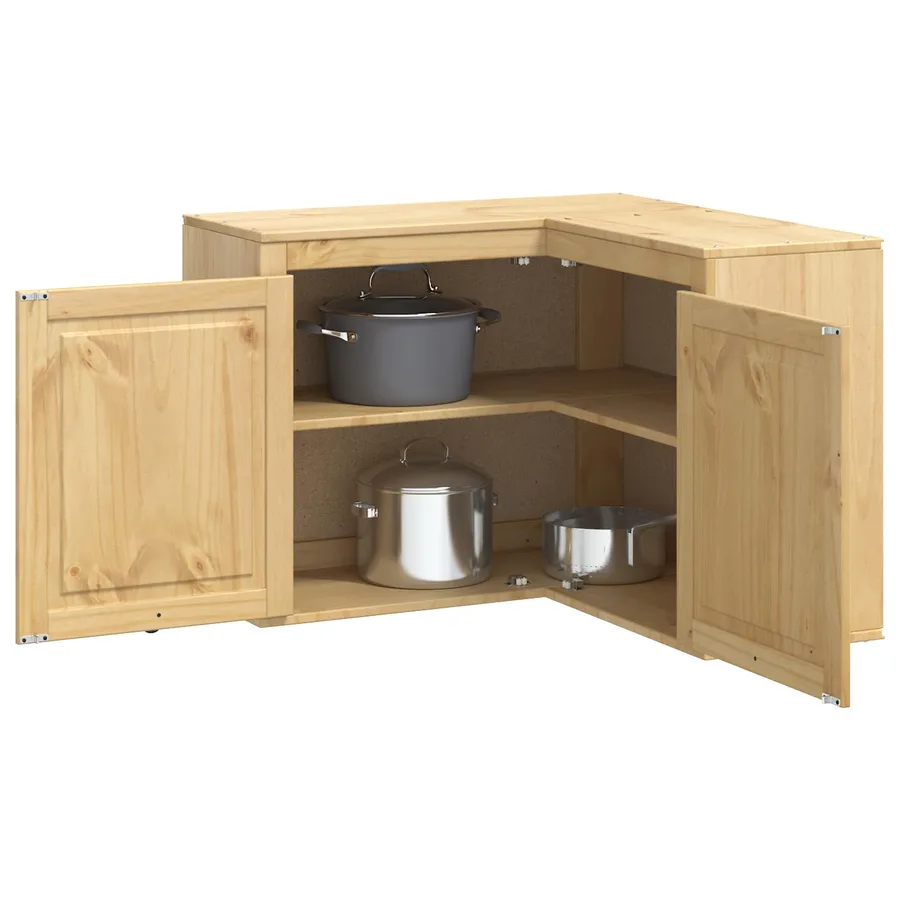 Armoire SKI Brun Miel 80 x 80 x 60 cm Pin massif - 3