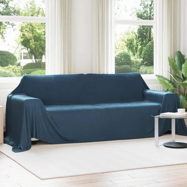 Jeté Bleu marine 350 x 270 cm Toison