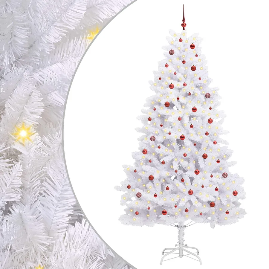 Sapin de Noël Artificiel à Branches Articulées Blanc 270 cm - 2