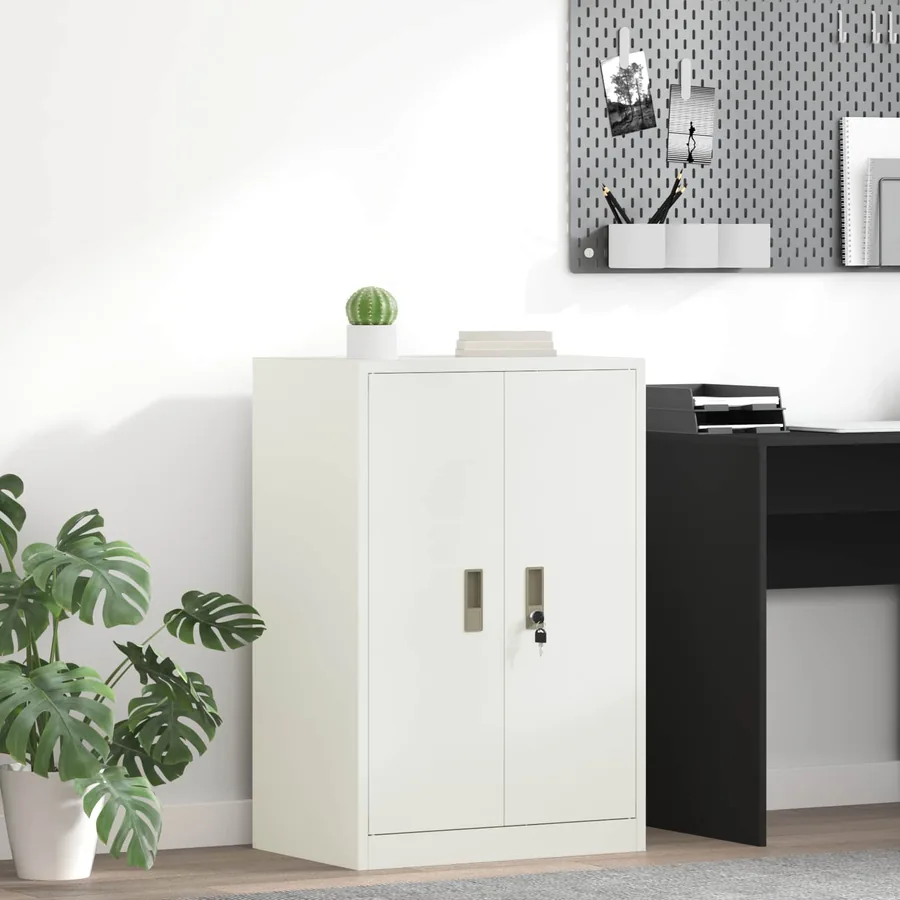 Armoire de rangement Blanc 60 x 40 x 90 cm Acier