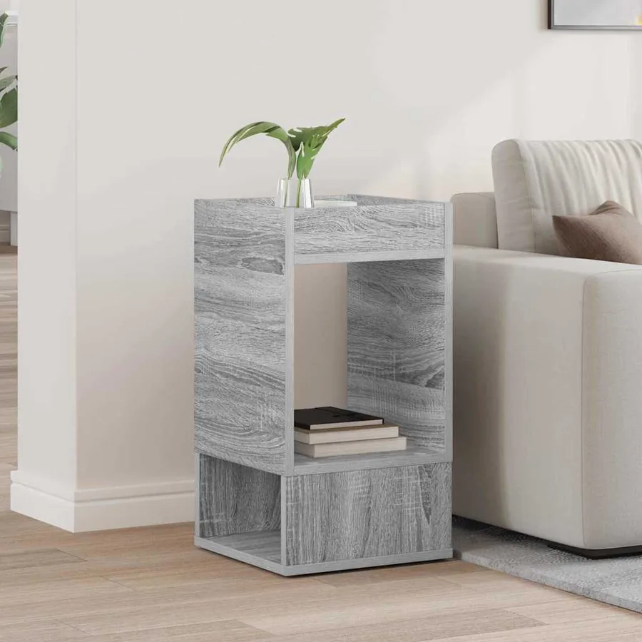 Table d'appoint Gris Sonoma 30 x 30 x 56 cm Bois d'ingénierie