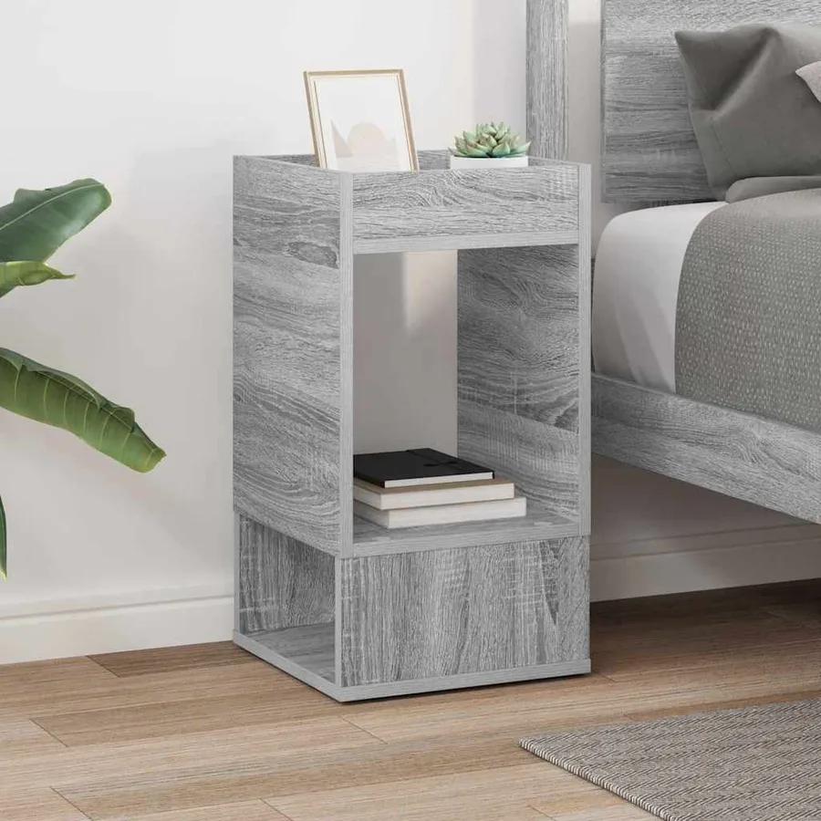 Table d'appoint Gris Sonoma 30 x 30 x 56 cm Bois d'ingénierie - 4
