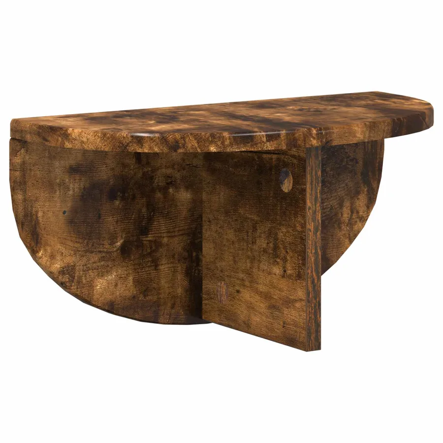 Étagère Murale Chêne fumé 38 x 19 x 19 cm Bois d'ingénierie - 2