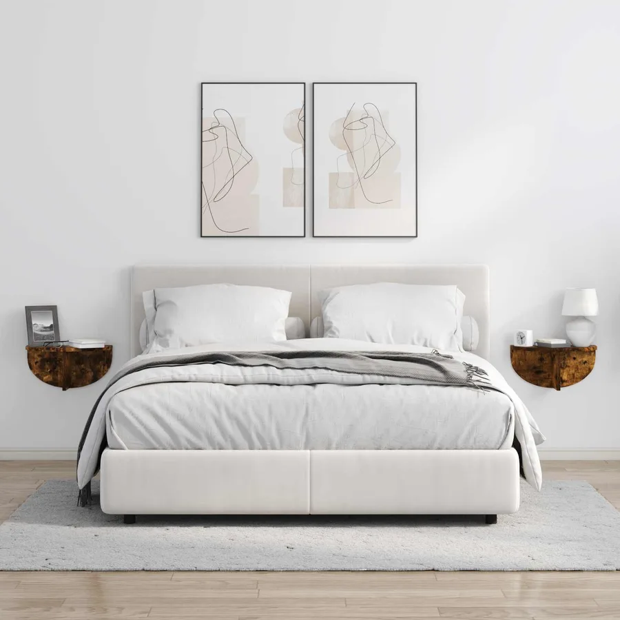 Étagère Murale Chêne fumé 38 x 19 x 19 cm Bois d'ingénierie - 4