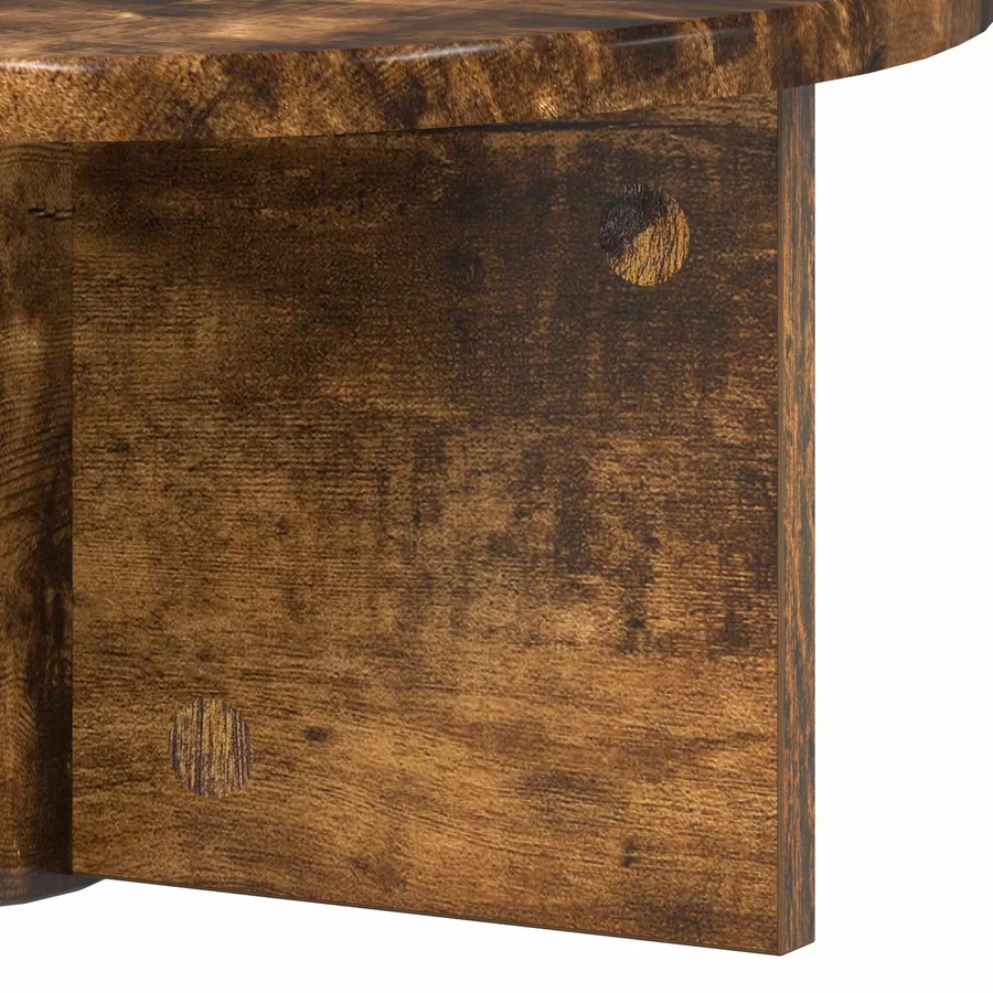 Étagère Murale Chêne fumé 38 x 19 x 19 cm Bois d'ingénierie - 9