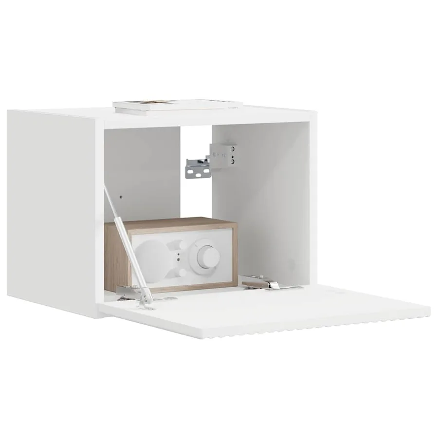 Meuble TV mural Blanc 39 x 31 x 29,5 cm Bois d'ingénierie - 3