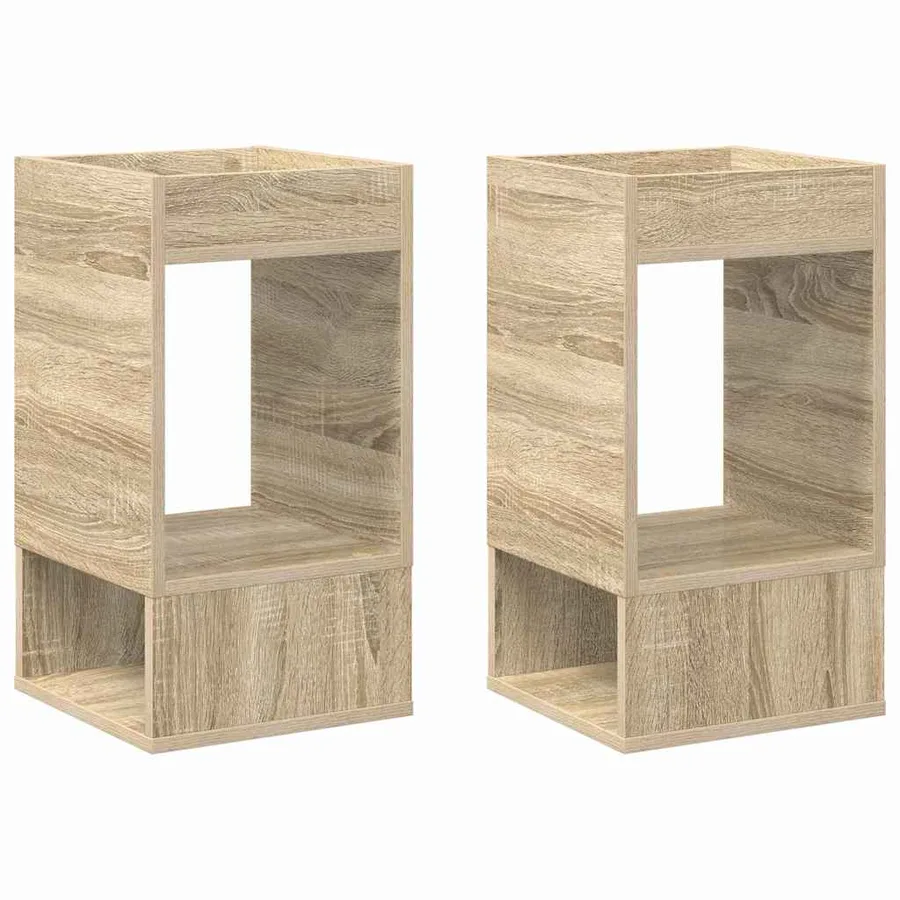 Table d'appoint 2 pcs Chêne Sonoma 30 x 30 x 56 cm - 2