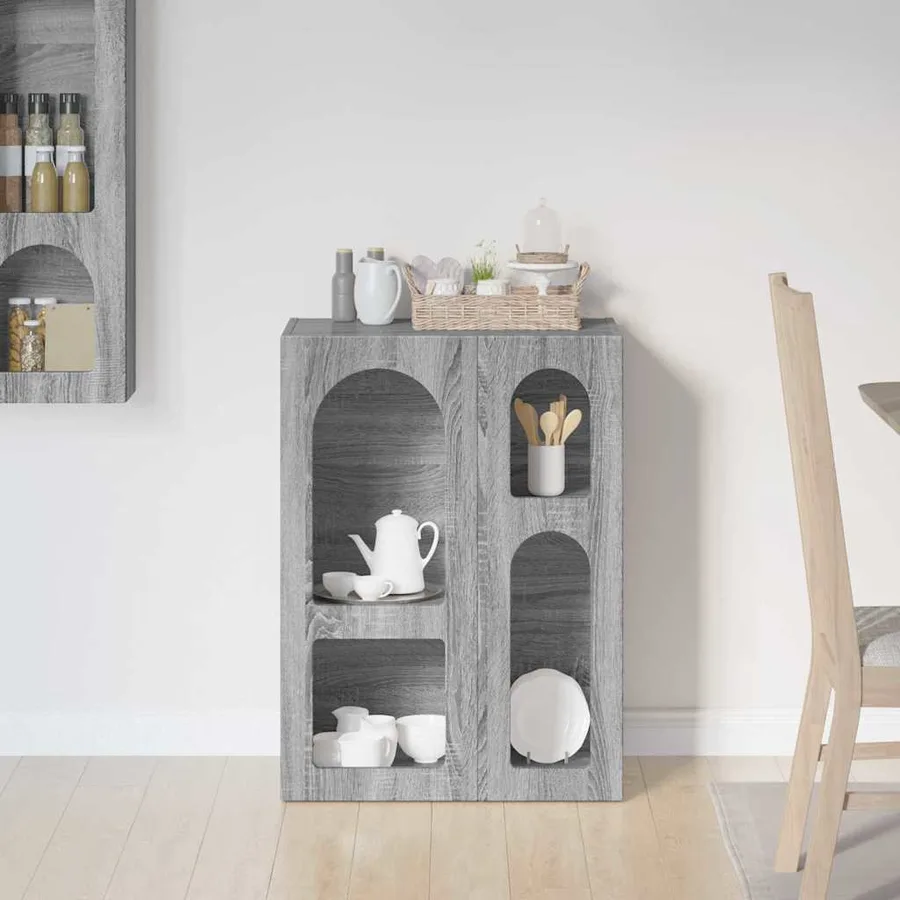 Buffet ELST Gris Sonoma 59 x 35 x 80,5 cm Bois d'ingénierie - 4