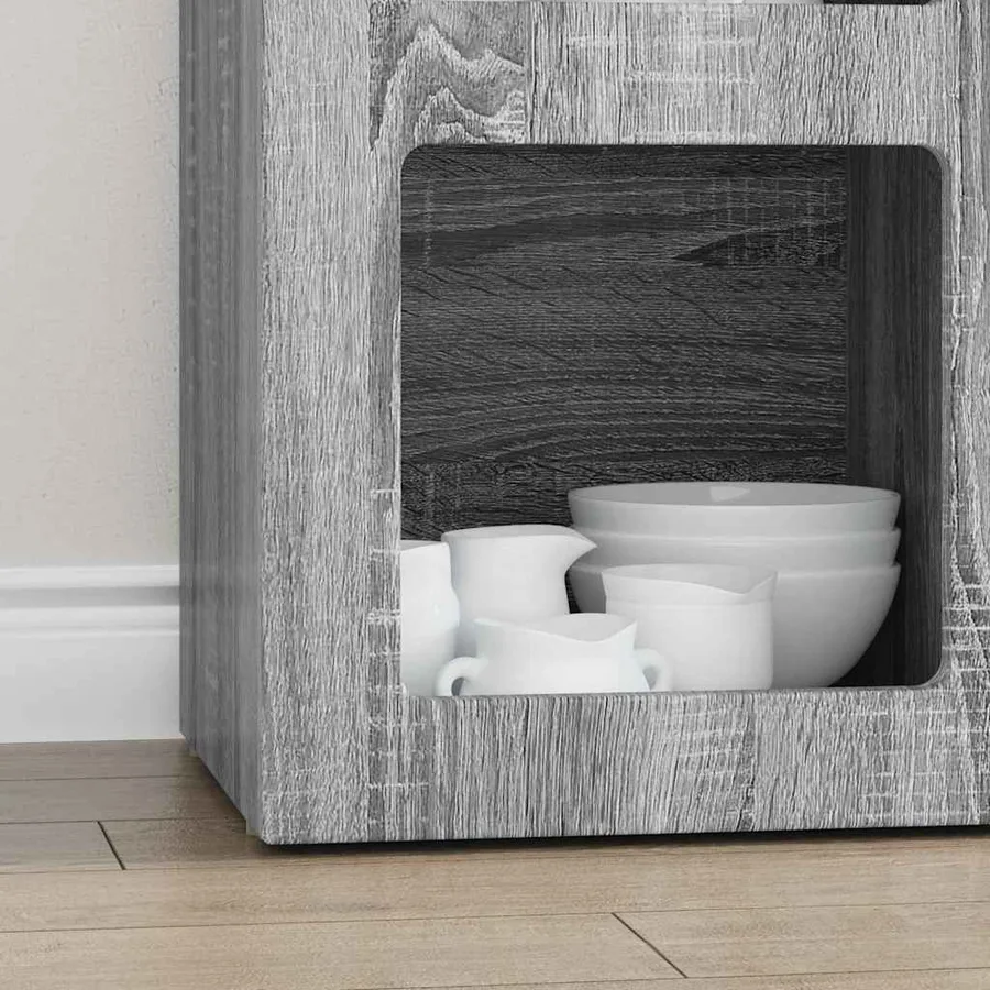 Buffet ELST Gris Sonoma 59 x 35 x 80,5 cm Bois d'ingénierie - 5