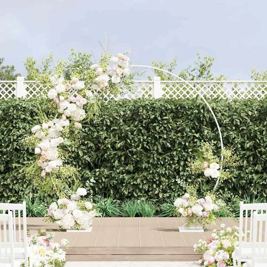 Arche de mariage Blanc 220 x 45 x 200 cm Acier