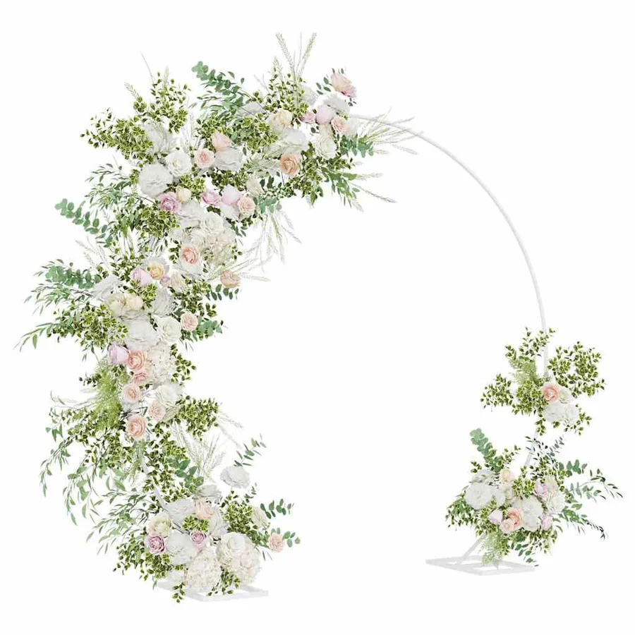 Arche de mariage Blanc 220 x 45 x 200 cm Acier - 3