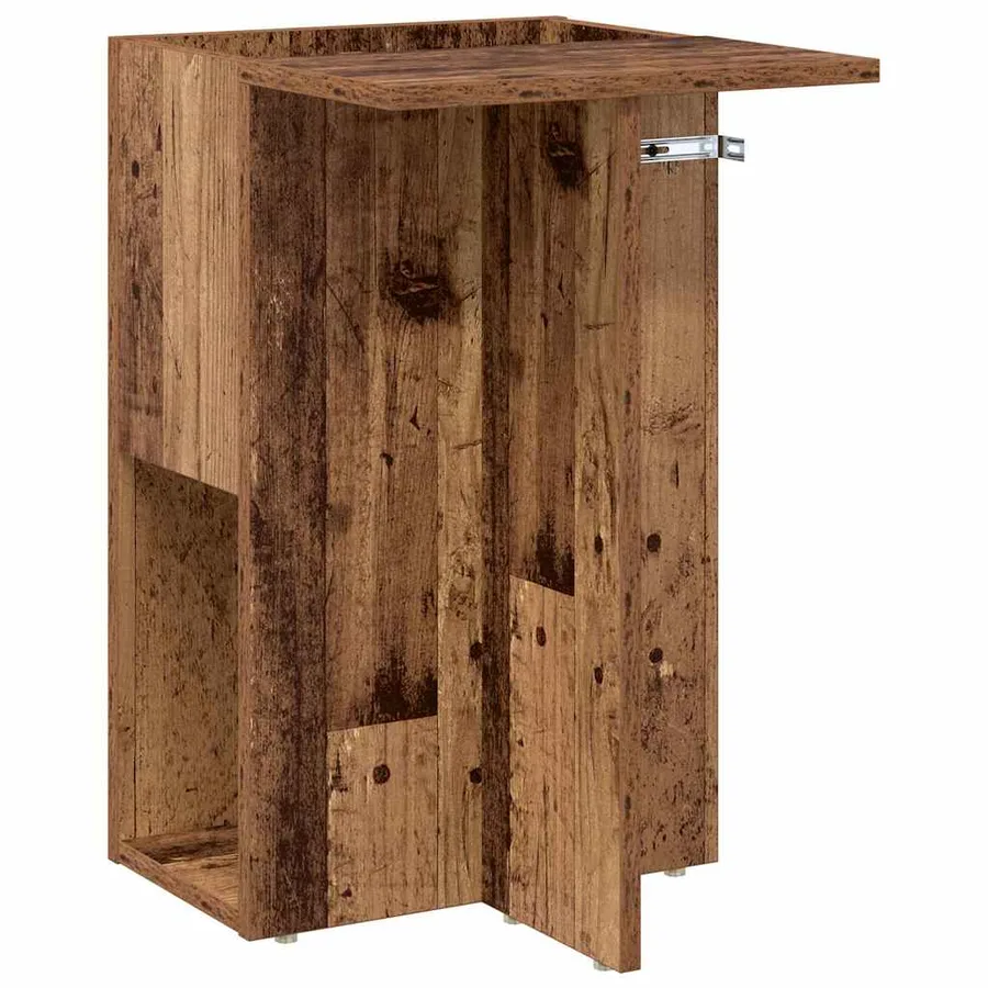 Table d'appoint Bois ancien 35 x 40 x 55 cm Bois d'ingénierie - 2