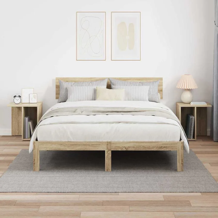 Table d'appoint 2 pcs Chêne Sonoma 37 x 32 x 40 cm - 4