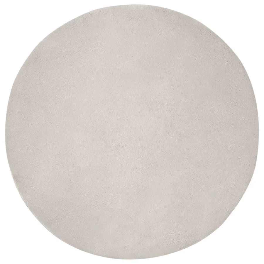 Tapis antidérapant en fausse de lapin OLITE Beige Ø 120 cm - 2