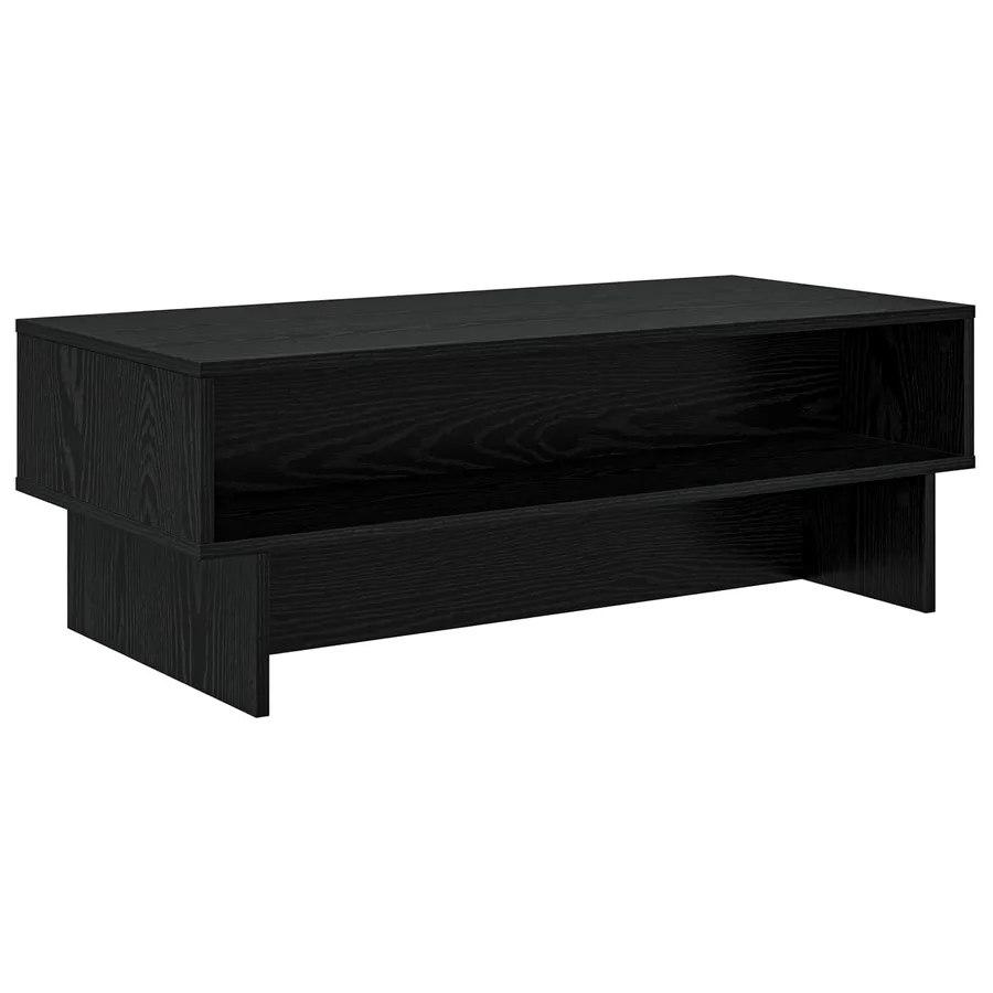 Table basse Chêne noir 100 x 46 x 35 cm Bois d'ingénierie - 2