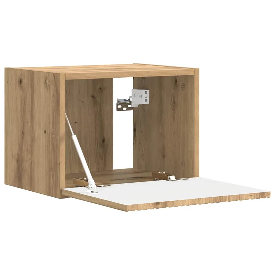 Meuble TV mural 2 pcs Chêne artisan Bois d'ingénierie - 5