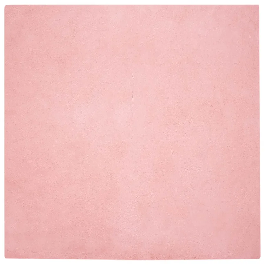 Tapis antidérapant en fausse de lapin OLITE Rose 200 x 200 cm - 2