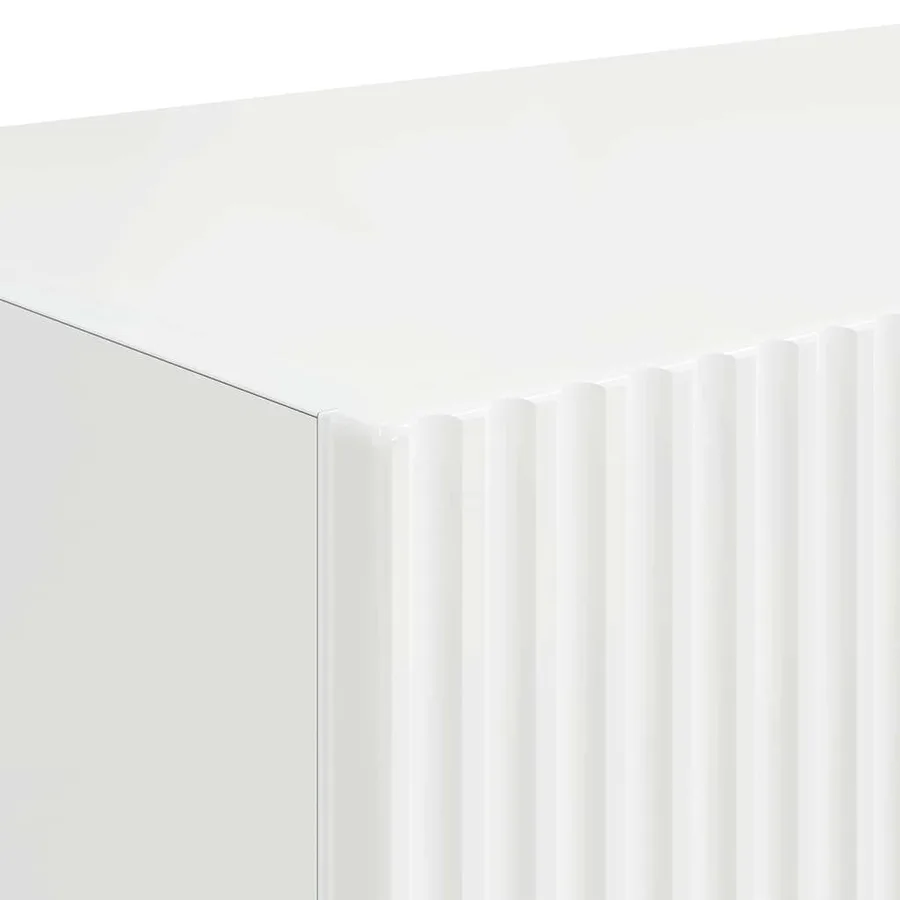 Meuble TV mural 2 pcs Blanc Brillant 78,5 x 31 x 29,5 cm - 10