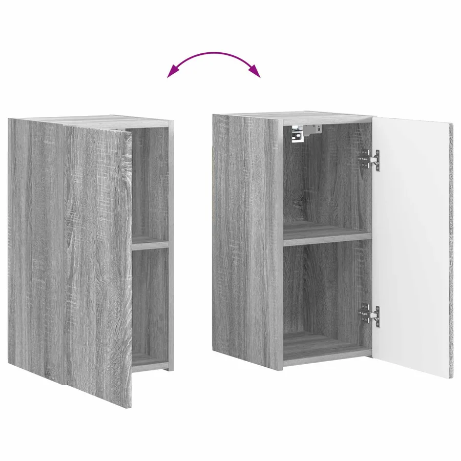 Meuble TV 8 pcs Gris Sonoma - 13