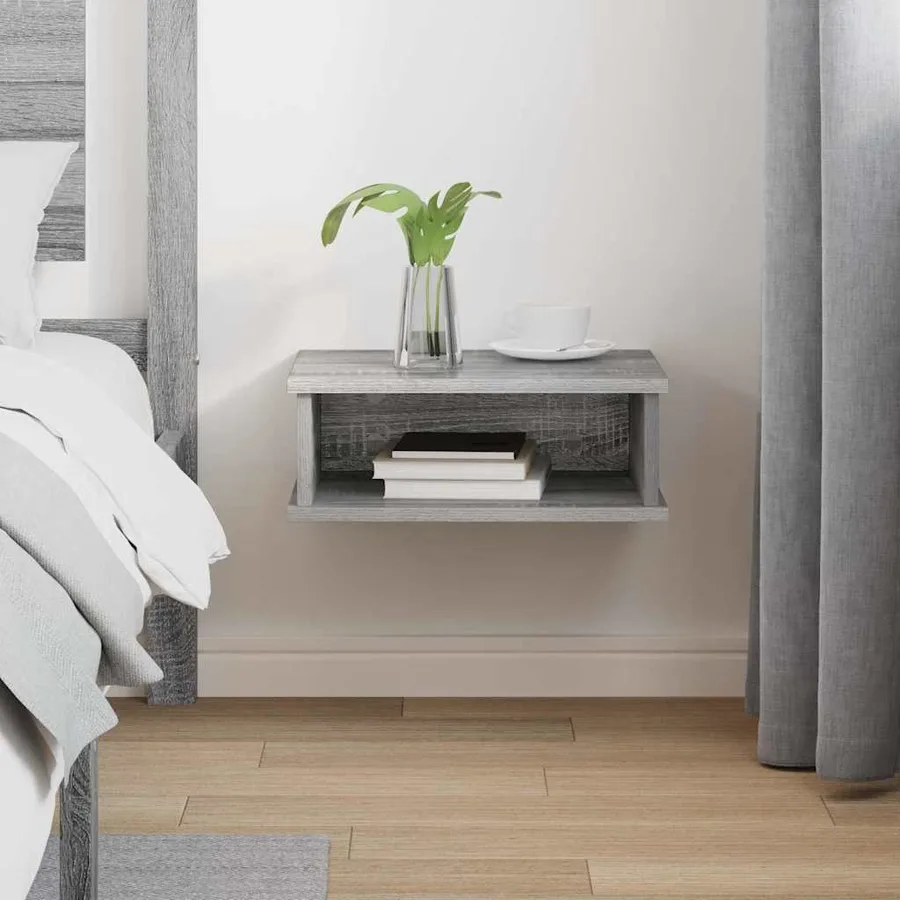 Table de chevet Gris Sonoma 40 x 31 x 15 cm Bois d'ingénierie - 4