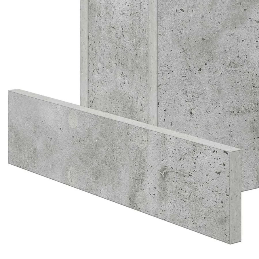 Table d'appoint Gris béton 44,5 x 45 x 55 cm Bois d'ingénierie - 9