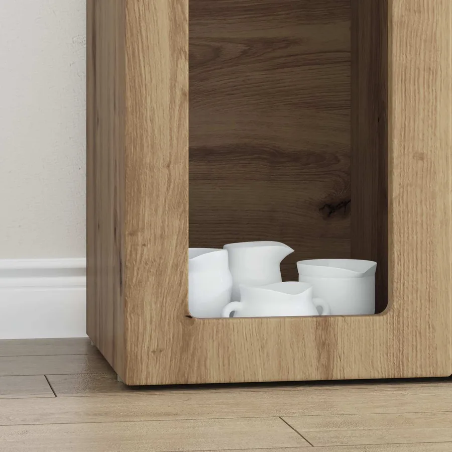 Buffet ELST Chêne artisanal 59 x 35 x 100,5 cm - 5