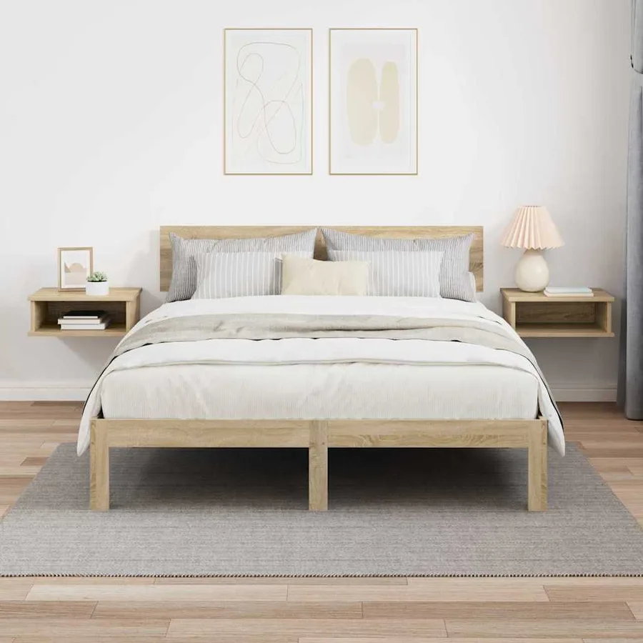 Table de chevet 2 pcs Chêne Sonoma 40 x 31 x 15 cm - 4