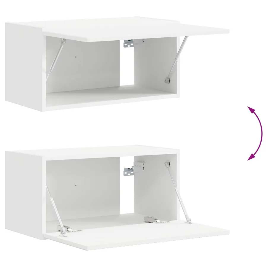 Ensemble meuble TV 8 pcs Blanc Bois d'ingénierie - 8