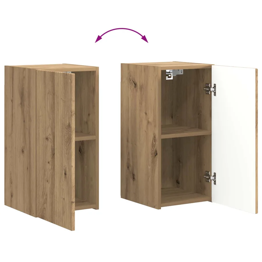 Ensemble de meuble TV mural 4 pcs Chêne artisanal - 13