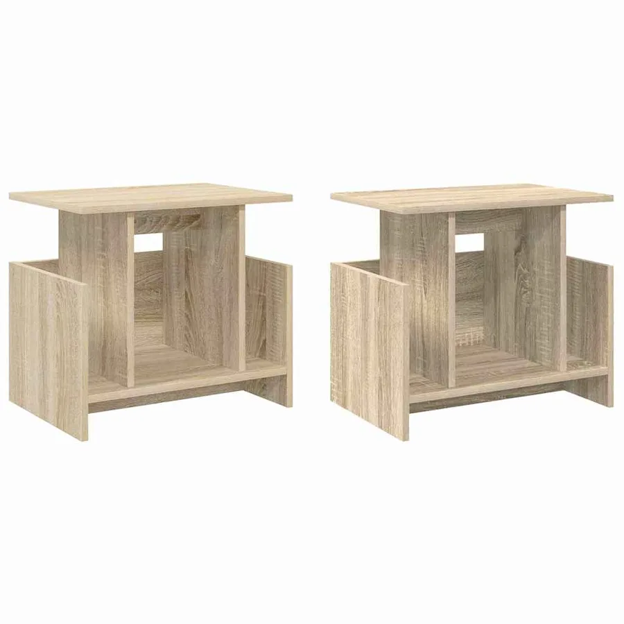 Meuble TV 2 pcs Chêne Sonoma 50 x 35 x 45 cm Bois d'ingénierie - 2