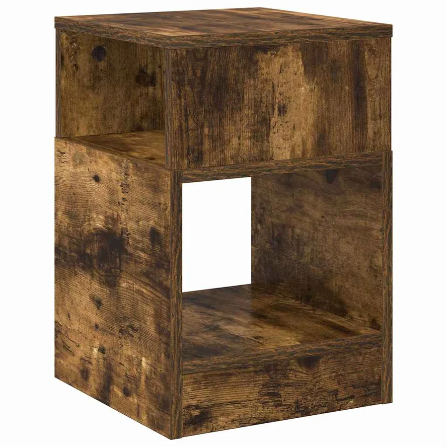 Table d'appoint Chêne fumé 30,5 x 30 x 45 cm Bois d'ingénierie - 7
