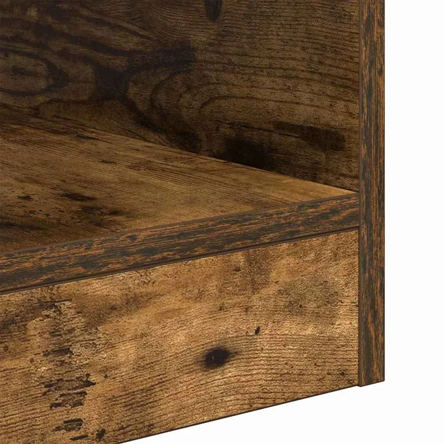 Table d'appoint Chêne fumé 30,5 x 30 x 45 cm Bois d'ingénierie - 9