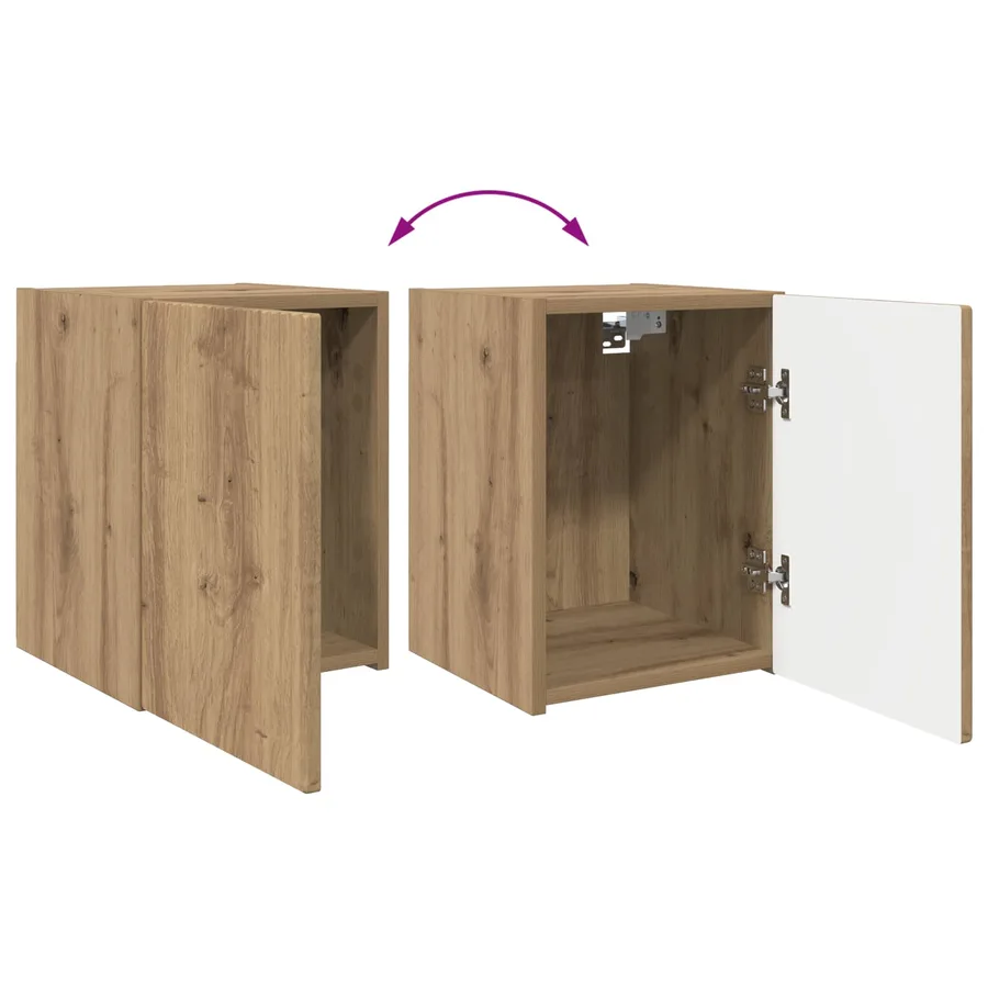 Ensemble meuble TV 3 pcs Chêne artisanal Bois d'ingénierie - 13