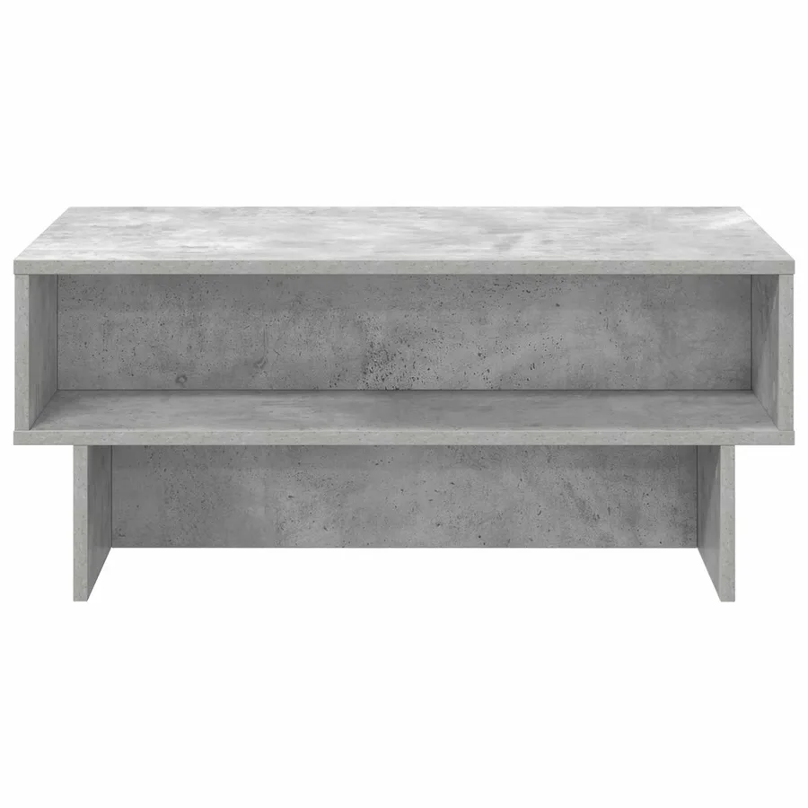 Table basse Gris béton 80 x 46 x 35 cm Bois d'ingénierie - 5