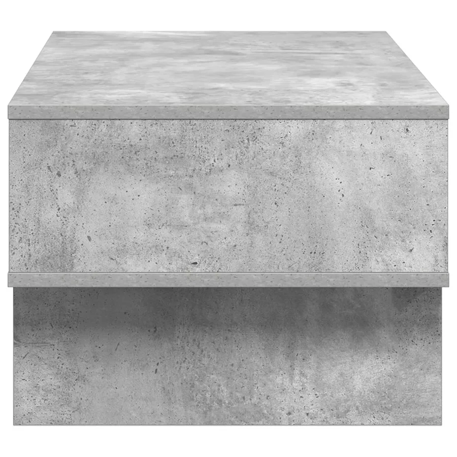 Table basse Gris béton 80 x 46 x 35 cm Bois d'ingénierie - 6