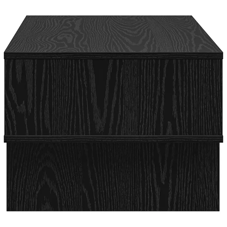 Table basse Chêne noir 80 x 46 x 35 cm Bois d'ingénierie - 6