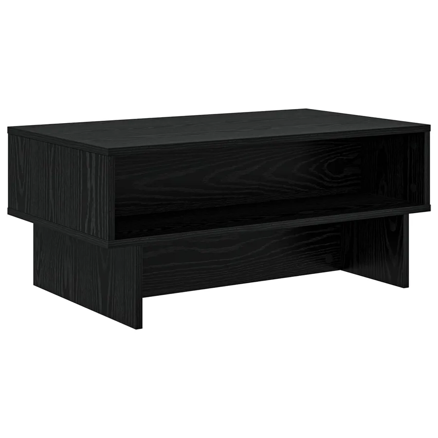 Table basse Chêne noir 80 x 46 x 35 cm Bois d'ingénierie - 7