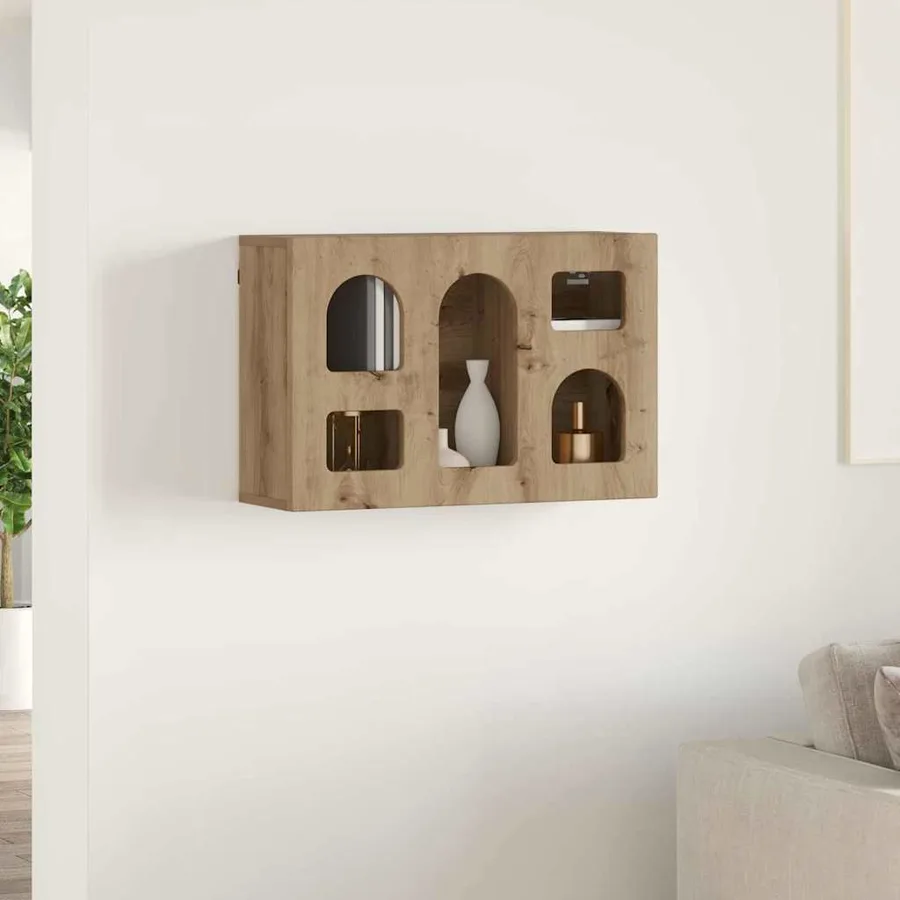 Armoire suspendue ELST Chêne artisanal 60 x 20 x 40 cm - 4