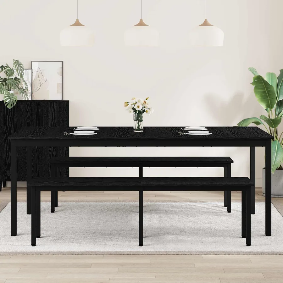 Table de salle à manger / Table de repas 200 x 100 x 75 cm - 4